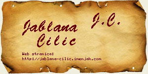 Jablana Cilić vizit kartica